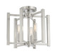 Benson Three Light Semi-Flush Mount (6-7702-3-SN)
