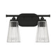 Chantilly Two Light Bathroom Vanity in Matte Black (51-8-1745-2-BK)