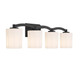 Whitney Four Light Bathroom Vanity (8-7710-4-BK)