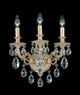 Schonbek - 5643-23H - Three Light Wall Sconce - Milano - Etruscan Gold