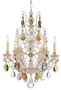 Schonbek - 5770-48H - Six Light Chandelier - Bordeaux - Antique Silver