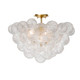 Terracotta Designs - F23101-4 - Four Light Flushmount - Seraphina - Burnished Brass