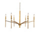 Terracotta Designs - H20103-6GD - Six Light Chandelier - Aurore - Hammered Autique Gold