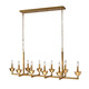 Eden Ten Light Chandelier (H23109-10G)