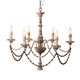 Terracotta Designs - H6104-6 - Six Light Chandelier - Enria - Washed White