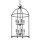 Troy Lighting - F5724-BI - Eight Light Pendant - Brooks - Black Iron