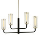Troy Lighting - F6275 - Four Light Linear Pendant - Aeon - Carbide Blk & Pol Nickel