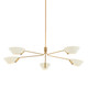 Troy Lighting - F8163-PBR/SSD - Five Light Chandelier - Sacramento - Patina Brass And Soft Sand