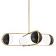 Troy Lighting - F9942-PBR/SBK - Four Light Chandelier - Willard - Patina Brass