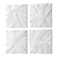 Uttermost - 04368 - Wall Decor S/4 - Snowdrift - White