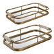 Uttermost - 18014 - Trays S/2 - Rosea - Brushed Gold
