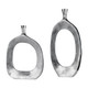 Uttermost - 20187 - Vases S/2 - Cierra - Textured Nickel