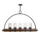 Uttermost - 21328 - Five Light Linear Chandelier - Atwood - Deep Weathered Bronze