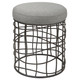 Uttermost - 23748 - Accent Stool - Carnival - Burnished Silver