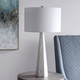 Apollo One Light Table Lamp in Brushed Nickel (52-28287)