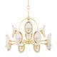 Hudson Valley - 1534-VGL - 12 Light Chandelier - Danes - Vintage Gold Leaf