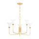 Hudson Valley - 3345-VGL - Five Light Chandelier - Montclair - Vintage Gold Leaf