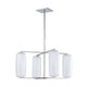 Hudson Valley - 3474-PN - Four Light Chandelier - Pebble - Polished Nickel