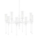 Hudson Valley - 4131-WP - Eight Light Chandelier - Chisel - White Plaster
