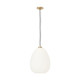 Visual Comfort Modern - 700TDKPR13OPNB-LED927 - LED Pendant - Kapoor - Opal/Natural Brass