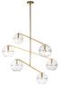 Lowing Six Light Chandelier (SLCH354CPAB)