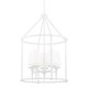 Hudson Valley - 6625-WP - Five Light Lantern - Torch - White Plaster