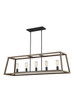 Gannet Five Light Linear Chandelier (F31935)