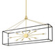 Hudson Valley - 8948-AGB/BK - Ten Light Island Pendant - Glendale - Aged Brass/Black