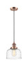 manufacturer_finish:Antique Copper|manufacturer_glass:Clear Deco Swirl Bell Glass