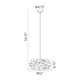 Helios Eight Light Chandelier in Matte Gold (360-CD10030-8-SG)