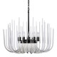 Astoria 12 Light Chandelier in Satin Brushed Black (360-CD10032-12-SBB)