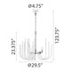 Astoria 12 Light Chandelier in Satin Brushed Black (360-CD10032-12-SBB)