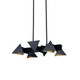 Avante Six Light Linear Pendant in Matte Black (360-CD10033-6-MBK)