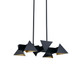 Avante Six Light Linear Pendant in Matte Black (360-CD10033-6-MBK)