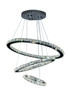 Blair LED Chandelier in Chrome (360-CD10131-LED-CH-D)