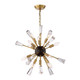 Zeev Lighting - CD10165-12-AGB+MBK - 12 Light Chandelier - Muse - Aged Brass
