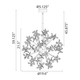 Adelle Eight Light Pendant in Matte Black (360-CD10212-8-MBK)
