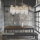Waterfall 16 Light Chandelier in Aged Brass (360-CD10415-16-AGB)