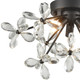 Adelle Three Light Flush Mount in Matte Black (360-FM60057-3-MBK)