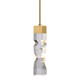 Mamadim LED Mini Pendant in Aged Brass (360-MP11305-LED-3x3-AGB)