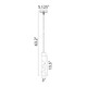 Mamadim LED Mini Pendant in Satin Brushed Black (360-MP11308-LED-3x3-SBB)
