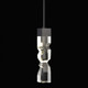 Mamadim LED Mini Pendant in Satin Brushed Black (360-MP11308-LED-3x3-SBB)