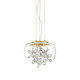 Destiny LED Mini Pendant in Aged Brass (360-MP40045-LED-AGB)