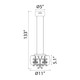 Destiny LED Mini Pendant in Aged Brass (360-MP40045-LED-AGB)