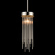 Waterfall One Light Mini Pendant in Polished Nickel (360-MP40048-1-PN)