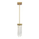 Zeev Lighting - MP40050-1-AGB - One Light Mini Pendant - Waterfall - Aged Brass