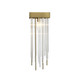 Waterfall One Light Mini Pendant in Aged Brass (360-MP40050-1-AGB)