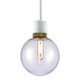 Zigrina One Light Pendant in Matte White (360-P11706-E26-MW-K-AGB-G11)