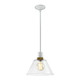 Zeev Lighting - P11706-E26-MW-K-AGB-G13 - One Light Pendant - Zigrina - Matte White