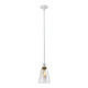 Zeev Lighting - P11706-E26-MW-K-AGB-G16 - One Light Pendant - Zigrina - Matte White